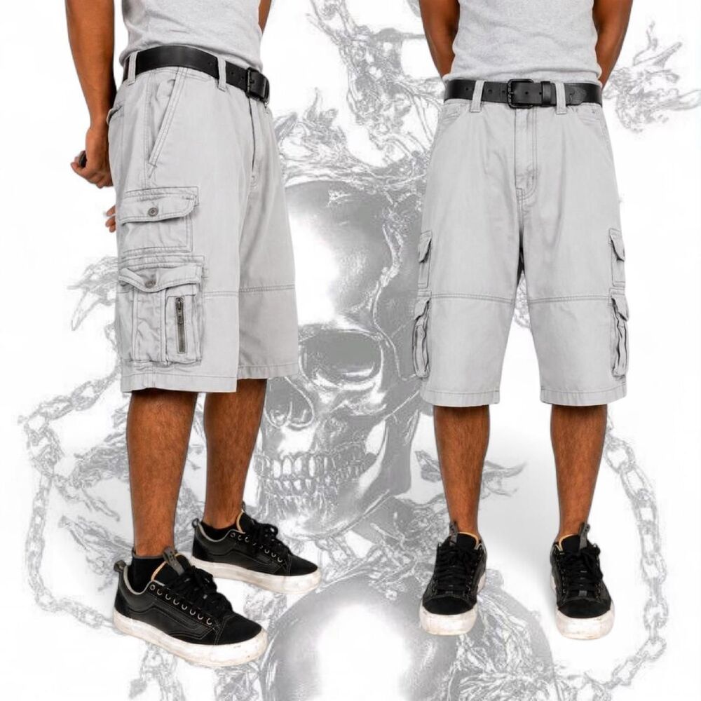 Iron Co. Gray cargo shorts
